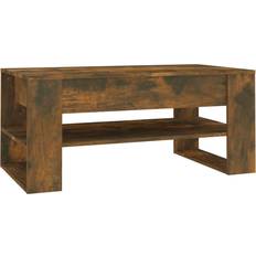 vidaXL Engineered Wood Smoked Oak Coffee Table 21.7x40.2"