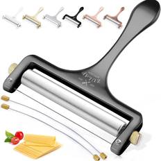 Stainless Steel Cheese Slicers Zulay Kitchen Adjustable Premium Stainless Steel Wire Cheese Slicer