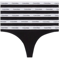 Calvin Klein Low Rise Thongs 5-pack - Black