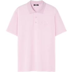 Versace Milano Stamp Polo Shirt - Light Pink