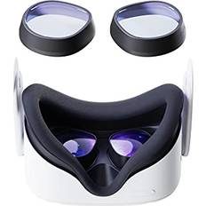 VR Accessories Amavasion Glasses Lenses Insert Compatible with Meta Oculus Quest 2, VR Headset Customized Easy-to-Install Frame Plus Lens Combination SPH:-1.00