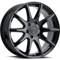 Car Rims Raceline Wheels 159B SPIKE Wheel Gloss Black 20X8.5"6X120 Bolt Pattern +15mm Offset/5.34"B/S 10 Spoke Passenger Car Rims