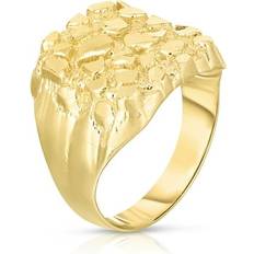 Men Rings Floreo Lite Square Nugget Ring - Gold