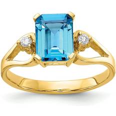 Primal Gold Ring - Gold/Topaz/Diamonds
