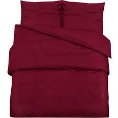 Polyester Bettwäsche vidaXL Bedding Bettbezug Rot (220x200cm)