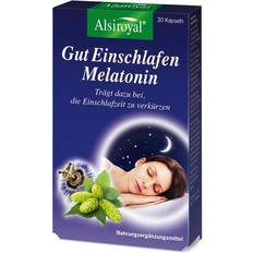 Magnesium Nahrungsergänzung Alsiroyal Gut Einschlafen Melatonin 30 Stk.