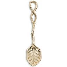 Coffee Spoons Leaf Shaped Gold