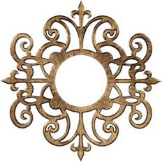 Ceiling Medallions Ekena Millwork OD 7 3/4 ID 3/4 P Dijon Architectural Grade PVC Pierced Medallion Antiqued Bronze