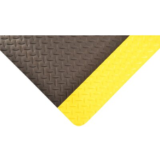 Design by AKRO Saddle Trax Garage Flooring Roll in White/Yellow/Black 3' x 12' s979S0312YB White/Yellow/Black
