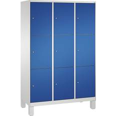 C+P Evolo Light Grey/Gentian Blue Lagerschrank 120x185cm