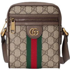 Brown - Leather Crossbody Bags Gucci Ophidia GG Shoulder Bag - Beige/Ebony