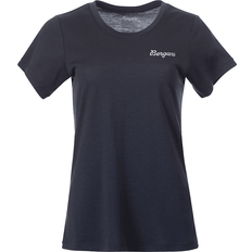 Bergans Dame T-skjorter & Singleter Bergans Damen Rabot Emblem Wool T-Shirt blau