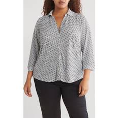 Adrianna Papell Jackets Adrianna Papell Geometric Shirt Jacket