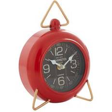 Table Clocks on sale Juniper + Ivory Farmhouse Red 90794