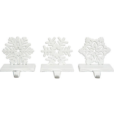 Stockings on sale Transpac Metal 5.51 Christmas Snowflake Holder Set of 3 Stocking