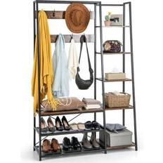 Hallway Furniture & Accessories Costway 5-in-1 Entryway Hall Tree with Shoe Rack