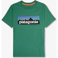 XS T-skjorter Patagonia Kid's P-6 Logo T-shirt XS, green