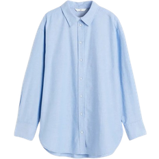 Cotton - Women Shirts H&M Oxford Shirt - Light Blue