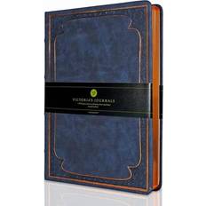 VJ VICTORIA'S JOURNALS Leatherette Vintage Journal Hard Cover Lined Notebook 5.7'x8.1inch