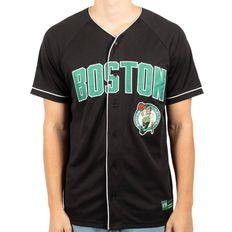 Boston Celtics T-shirts Ultra Game NBA Mens Mesh Button Down T-Shirt
