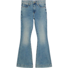 River Island High Waisted Tummy Hold Flare Jeans - Blue