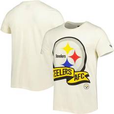 New Era T-shirts New Era Men's Cream Pittsburgh Steelers Sideline Chrome T-Shirt