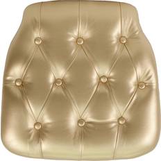 Polyester Chair Cushions Flash Furniture Louise Hard Tufted Chair Cushions Gold (40.64x)