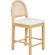 Bar Stools Nathan James Bailey Warm Pine-Cream Bar Stool 38.8"