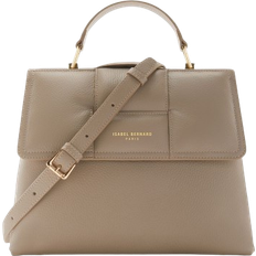 Isabel Bernard Forte Lacy Calfskin Leather Handbag - Taupe