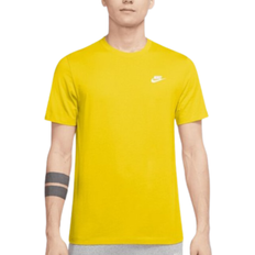 Men - Yellow Tops Nike Sportswear Club Men's T-shirt - Lightning
