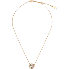 Marc Jacobs The Medallion Abalone Pendant Necklace - Gold/Multicolour