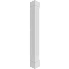 Columns Ekena Millwork 10 Craftsman Classic Square Non-Tapered Fluted Column Base