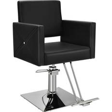 Black - Footrest Armchairs Costway Salon Chair Black Armchair 43.5"