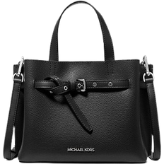 Michael Kors Emilia Small Pebbled Leather Satchel - Black