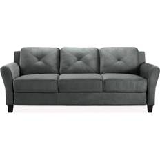 Lifestyle Solutions iLounge Harvard Grey Sofa 80.3" 3 Seater