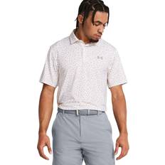 White Polo Shirts Under Armour Men's UA Playoff 3.0 Printed Polo White