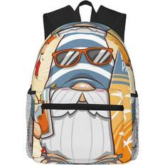 Coaee Hello Summer Cute Gnome Light Casual Backpack - Multicolour
