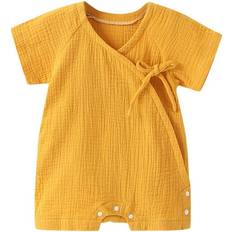 Besolor Toddler Summer Romper - Yellow