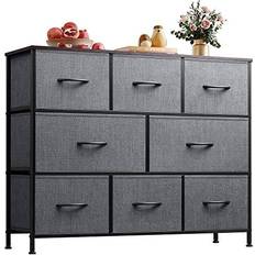 WLIVE Dresser Dark Grey Chest of Drawer 39.4x31.3"