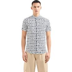 Armani Exchange White Shirts Armani Exchange X Men's All-Over Logo Shirt Multi