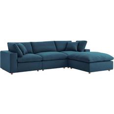 modway Commix Down-Filled Azure Sofa 35" 4 4 Seater