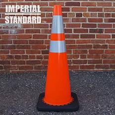 Marker Cones Imperial Standard Safety Cones 36" Orange Cones with 2 Reflective Collars