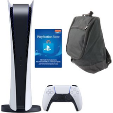 Game Consoles Sony 5 Digital Console w/ $25 Psn Card and Carry Bag Open White