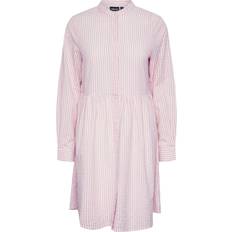 Pieces Sally Seersucker Shirt Dress - Pastel Lavender