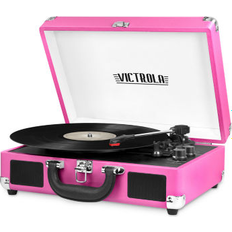 Turntables Innovative Technology Victrola Bluetooth Suitcase Record Player with 3-speed Turntable