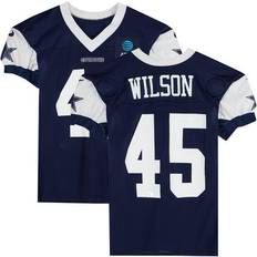 Sports Fan Products Fanatics Authentic Damien Wilson Dallas Cowboys Practice-Used #45 Navy Jersey from 2023 NFL Season