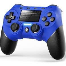 Gamepads Terios Controller for PS4 Auto Fire Turbo Button - Blue