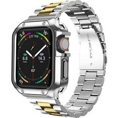 Strap Band With Case for Apple Watch Series 7/6/5/4/3/2/1/SE 38/40mm