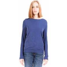 Gant Women T-shirts & Tank Tops Gant Blue Viscose Tops &amp; Women's T-Shirt