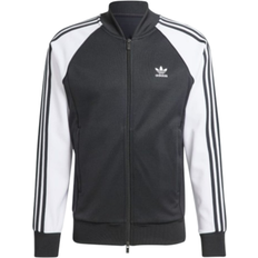 Baumwolle - Herren - M - Outdoorjacken Adidas Adicolor Classics SST Track Top - Black/White